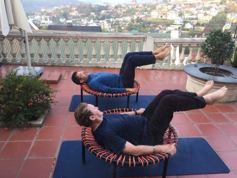 Vietnam Detox - Private Retreat Rebounding exercise