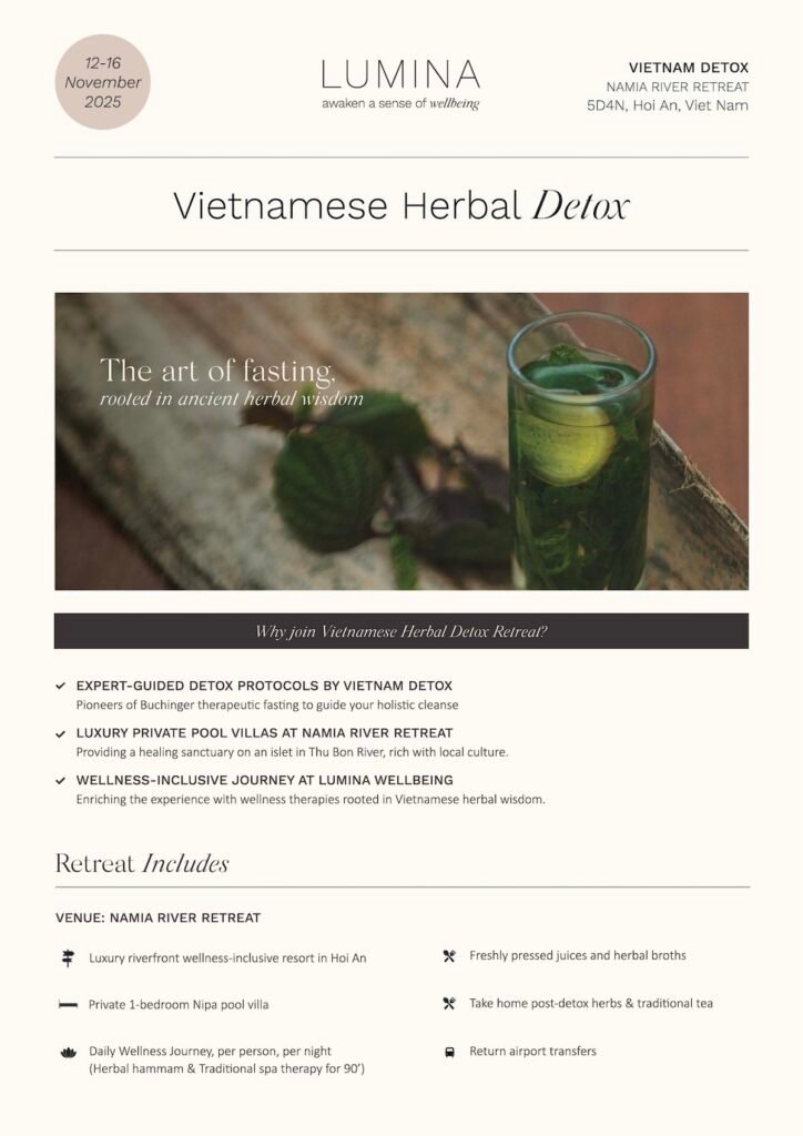 Vietnamese Herbal Detox Fact Sheet page 1